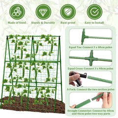LifeisLuck climbing net texture with clip illustrating secure vine guidance