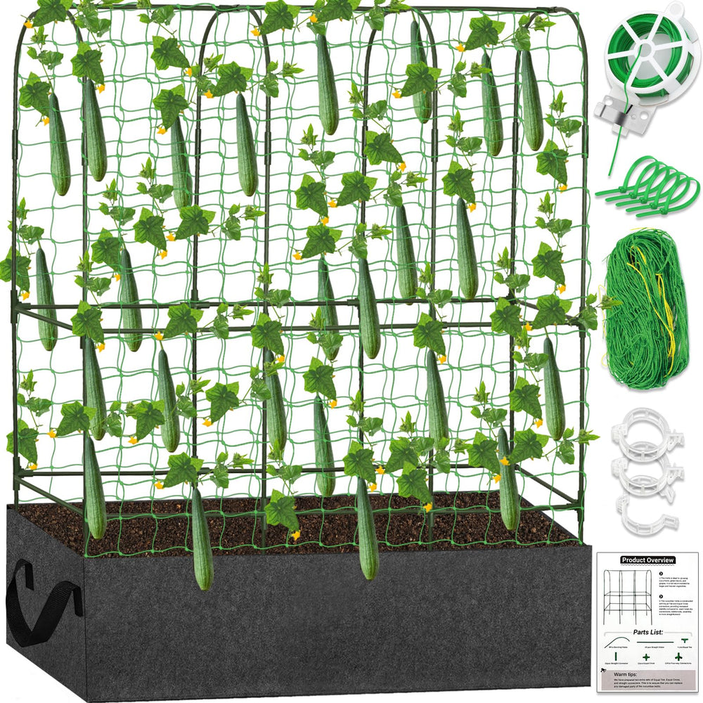 LifeisLuck trellis front view showing U-shape and space-saving benefit