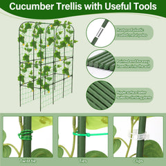 LifeisLuck trellis installed in raised bed for tidy vertical growth