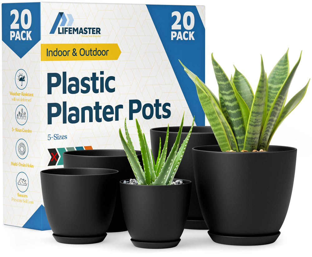 Lifemaster front view of 20-pack showing neat bundle and compact storage benefit