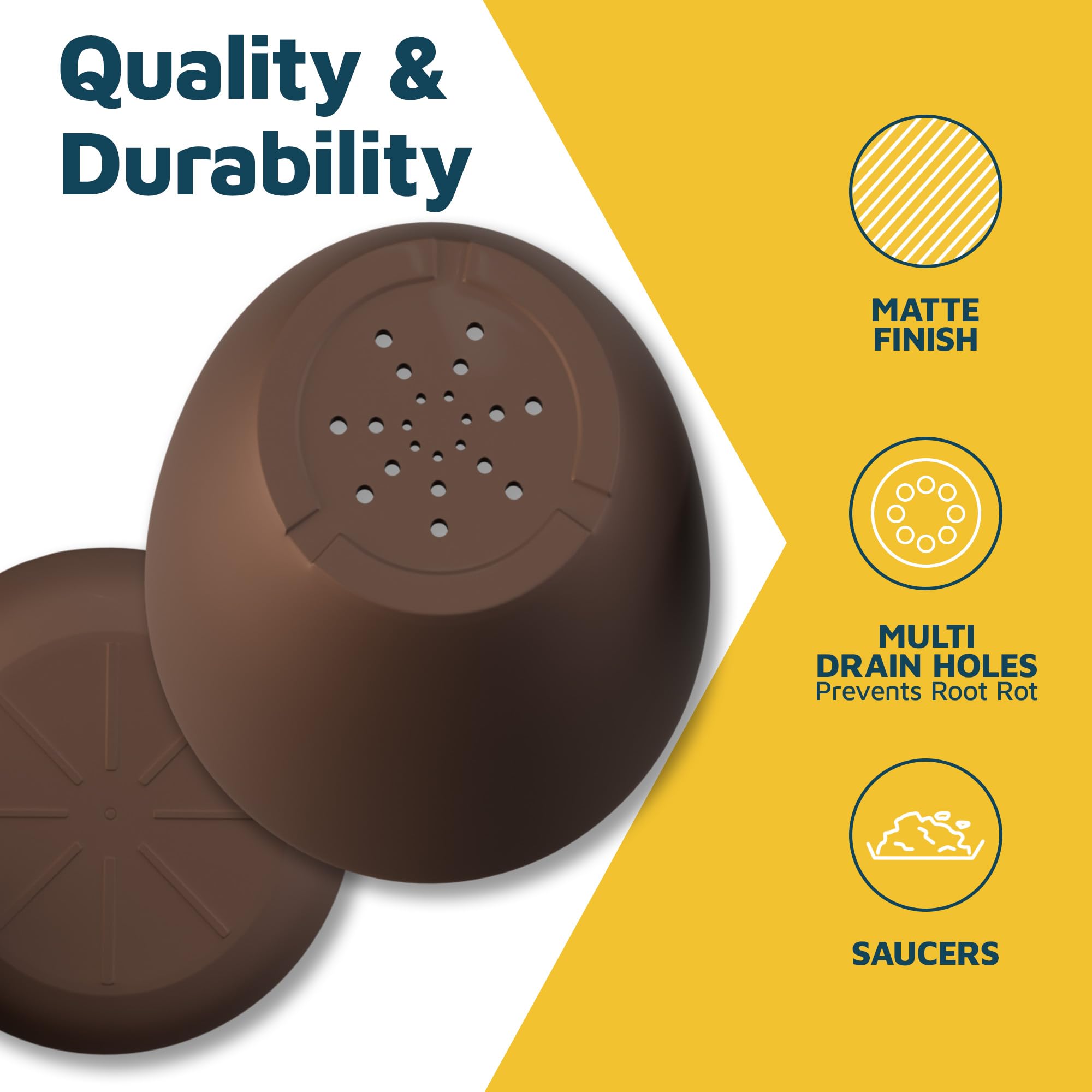 Lifemaster hand holding pot to show scale and lightweight portability for repotting