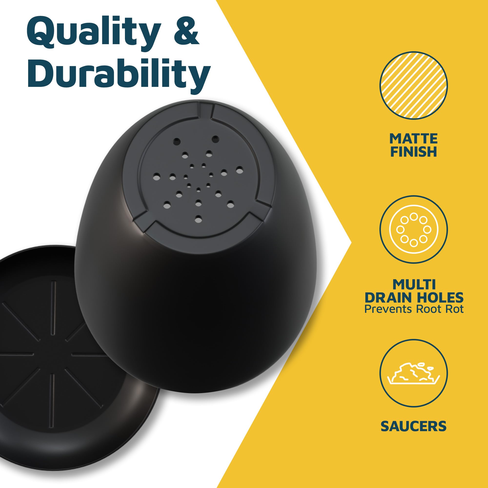 Lifemaster pot beside hand for scale showing practical size and portability