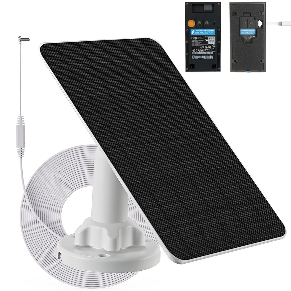 LIFEMOI solar panel front view mounted showing neat installation and continuous charging benefit