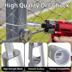 LIFENCE side view clip mounted on a T-post demonstrating secure post attachment