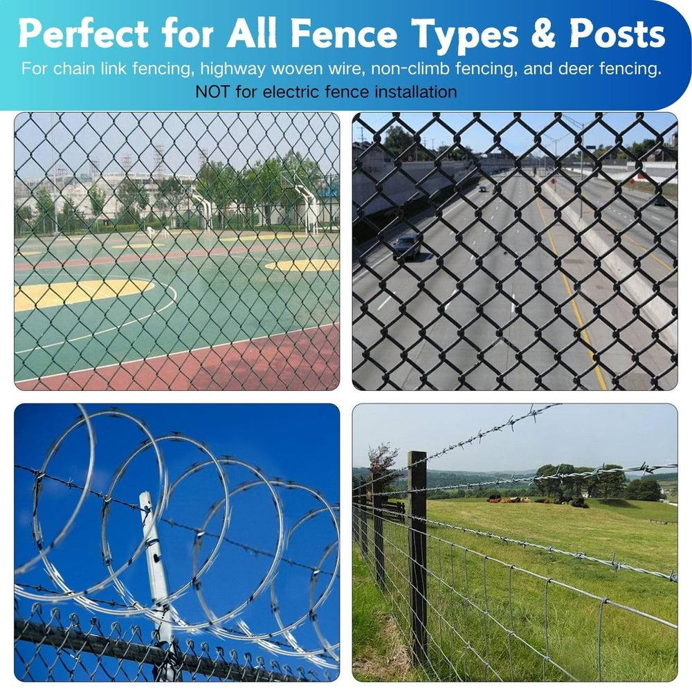 LIFENCE clip fastening barbed wire to post showing reliable hold for fencing