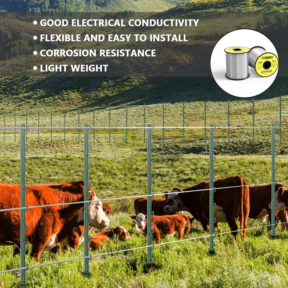 LIFENCE garden perimeter with wire protecting crops showing wildlife deterrent benefit