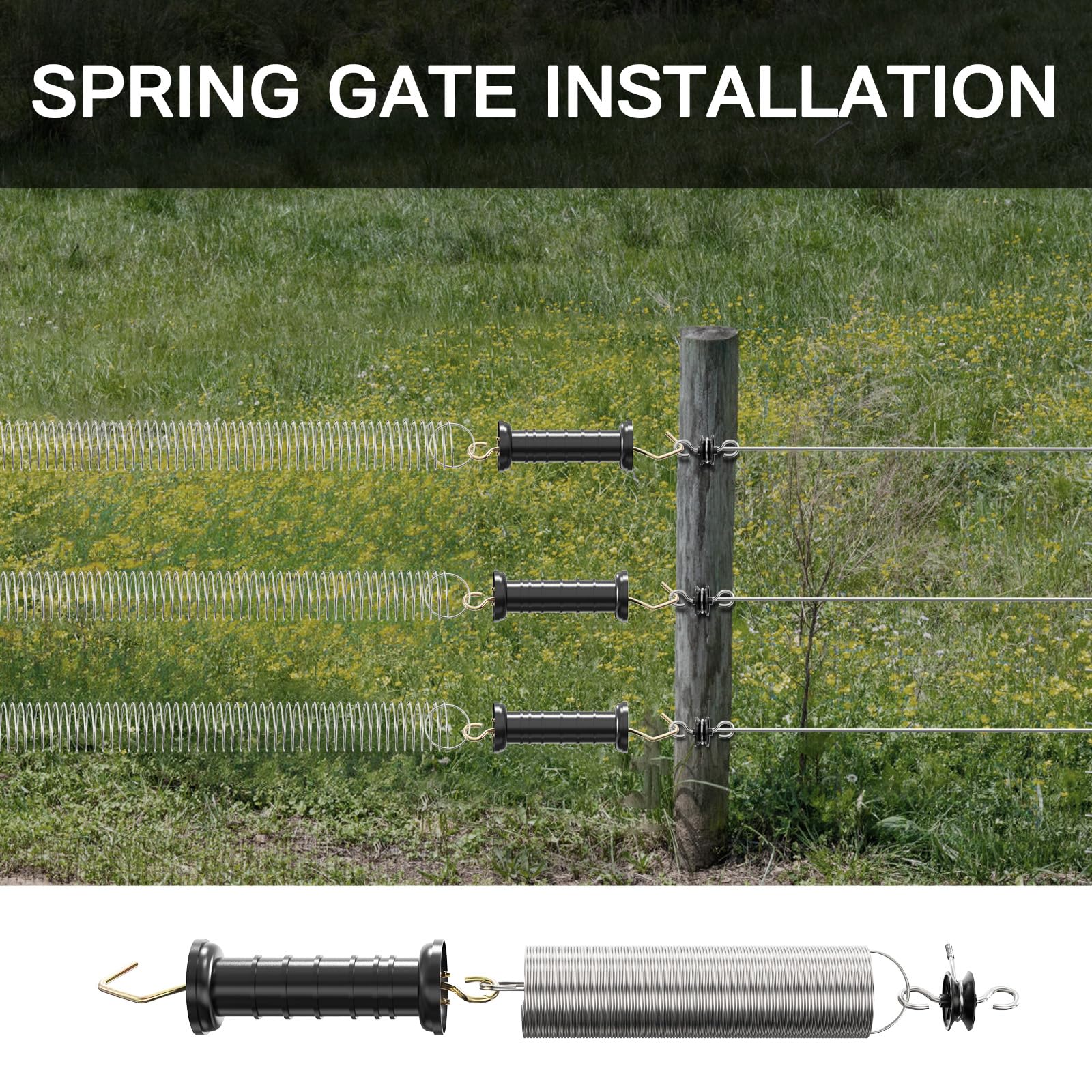 LIFENCE handle hooked to electrified line in use providing safe access
