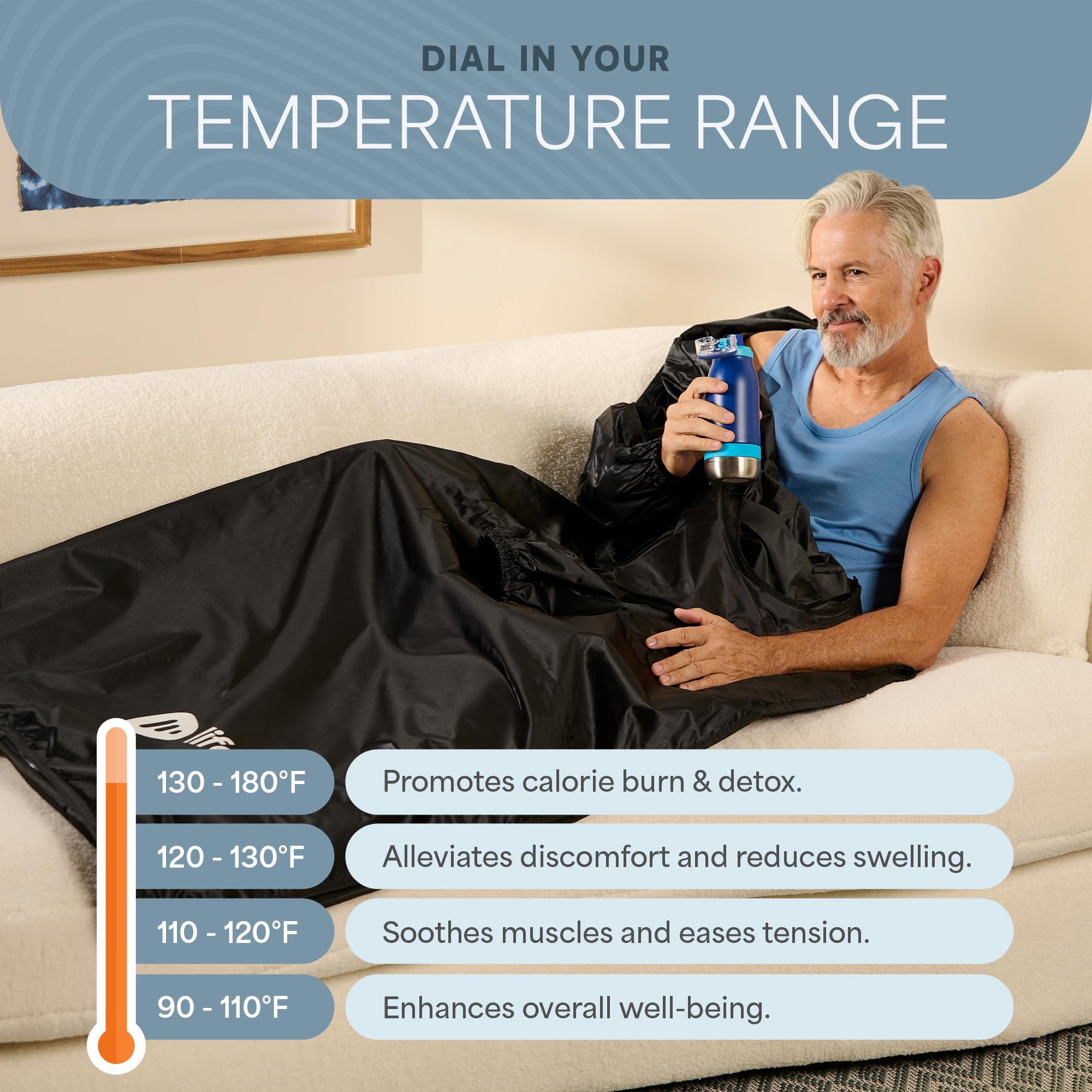 LifePro detachable control unit display providing simple temperature and time control