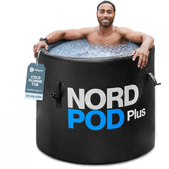 LifePro NordPod front packaging showing tub and accessories for quick setup