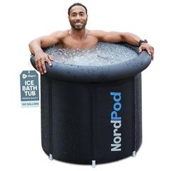 LifePro NordPod front view showing tub and lid for portable convenience