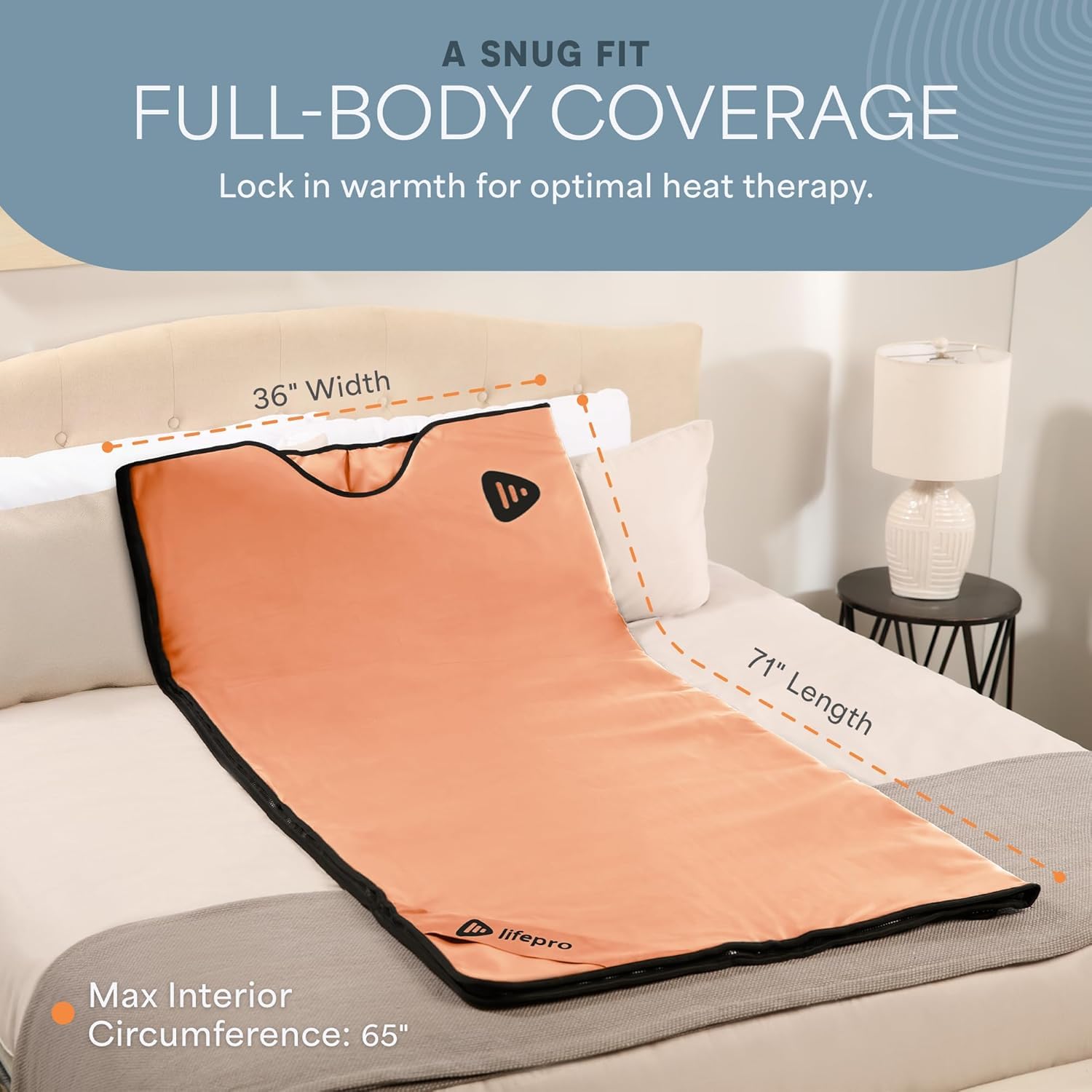 LifePro five thermal wraps and cotton towel included for comfort