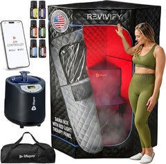 LifePro Revivify front view showing full-size tent and entrance for easy access