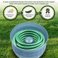 LifeSmart lid detail highlighting patterned finish and protective antique coating benefit