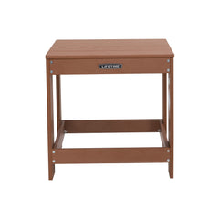 LIFETIME Adirondack Table front view showing compact outdoor surface and stable base