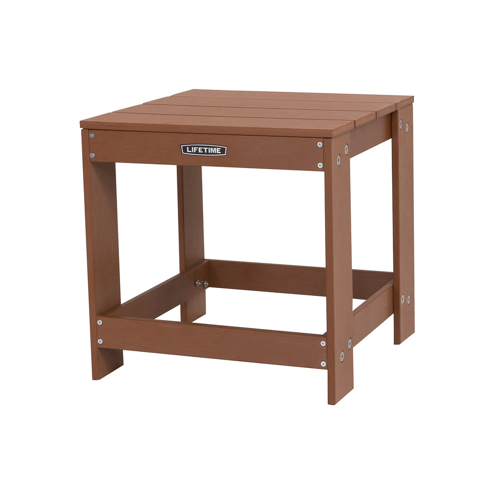 LIFETIME Adirondack Table side profile showing silhouette and sturdy construction
