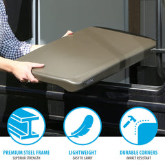 LIFETIME bronze powder‑coated frame detail showing weatherproof durability