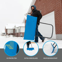 LIFETIME close-up of HDPE blade highlighting durable dual-wall construction benefit