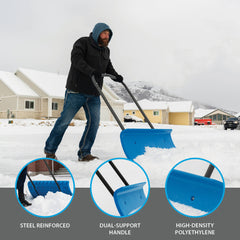 LIFETIME ergonomic U-frame handle detail for comfortable two-handed pushing