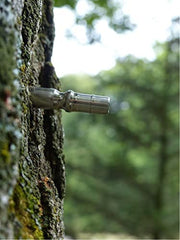 LIFETIME tap installed in tree with 5/16" tubing, reliable sap flow