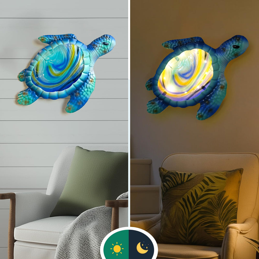 LIFFY lit LED fairy lights through glass creating soft colorful glow for ambient lighting