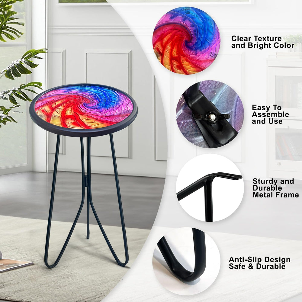 LIFFY side table in balcony setting creating compact functional outdoor surface
