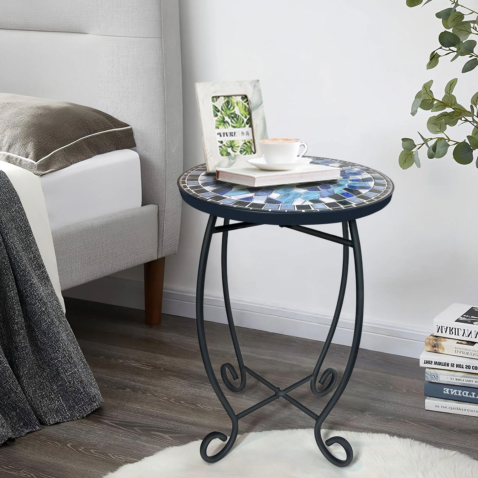 LIFFY side table on patio demonstrating outdoor styling and practical surface