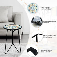 LIFFY side table in patio setting demonstrating versatile outdoor use