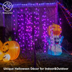 LIGHTSHARE lit tree on porch at night benefit: eye-catching outdoor ambience