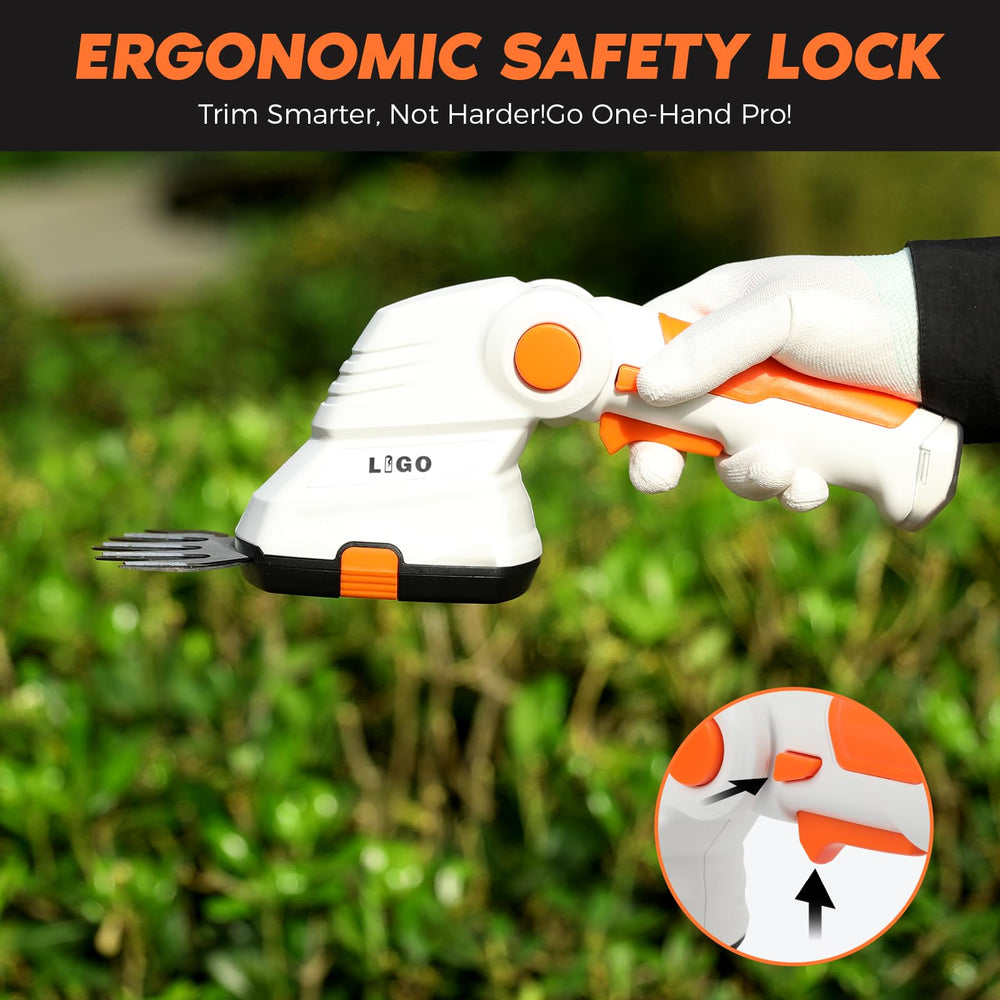 LIGO complete kit laid out with charger and spare blades for ready-to-use benefit