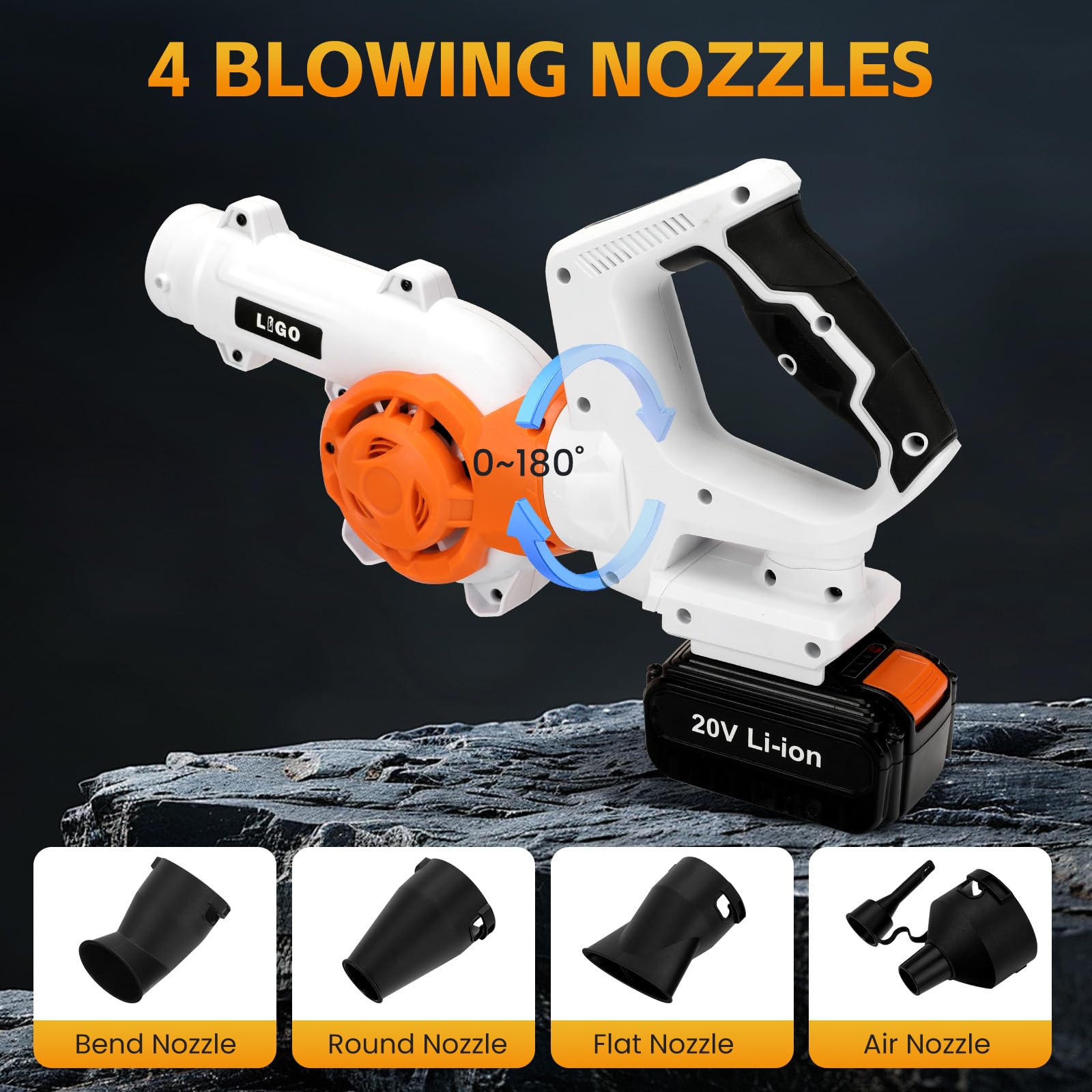 LIGO adjustable handle angled to demonstrate ergonomic comfort and reach