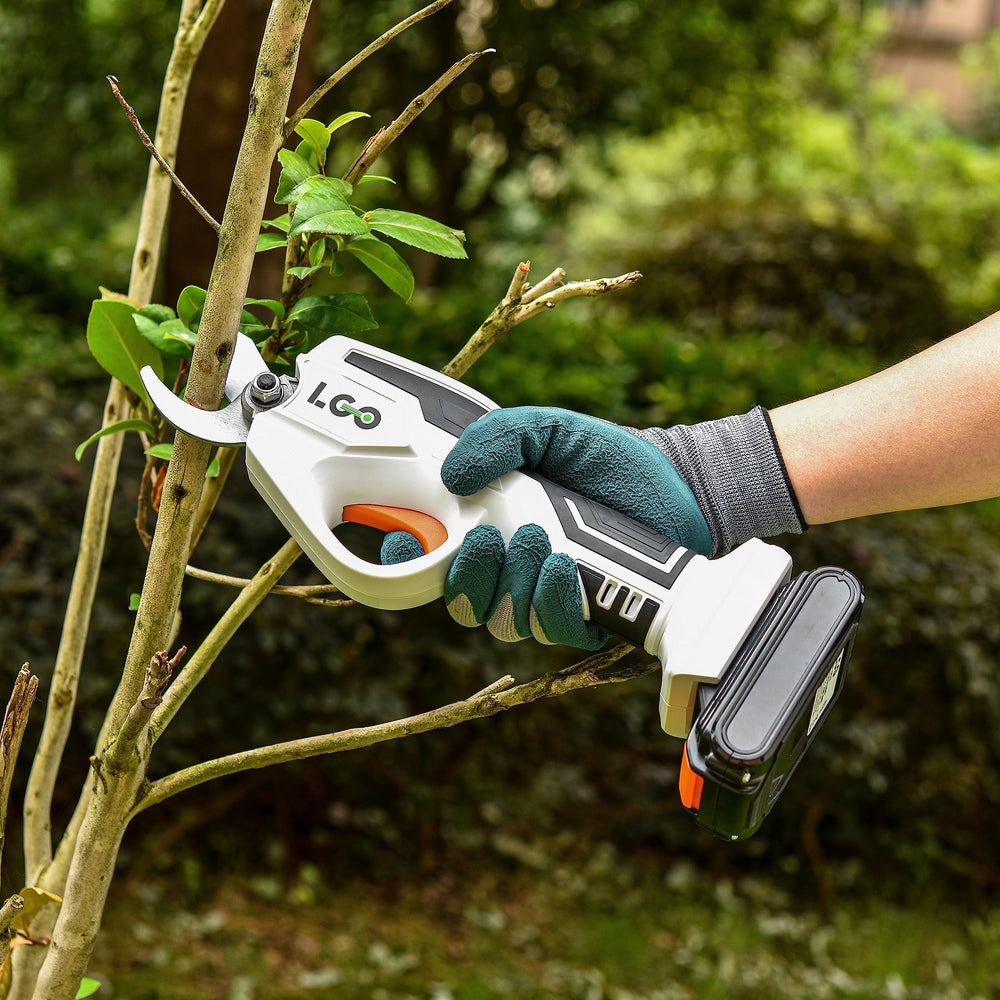 LIGO pruner beside ruler showing 25mm cutting capacity for accurate selection