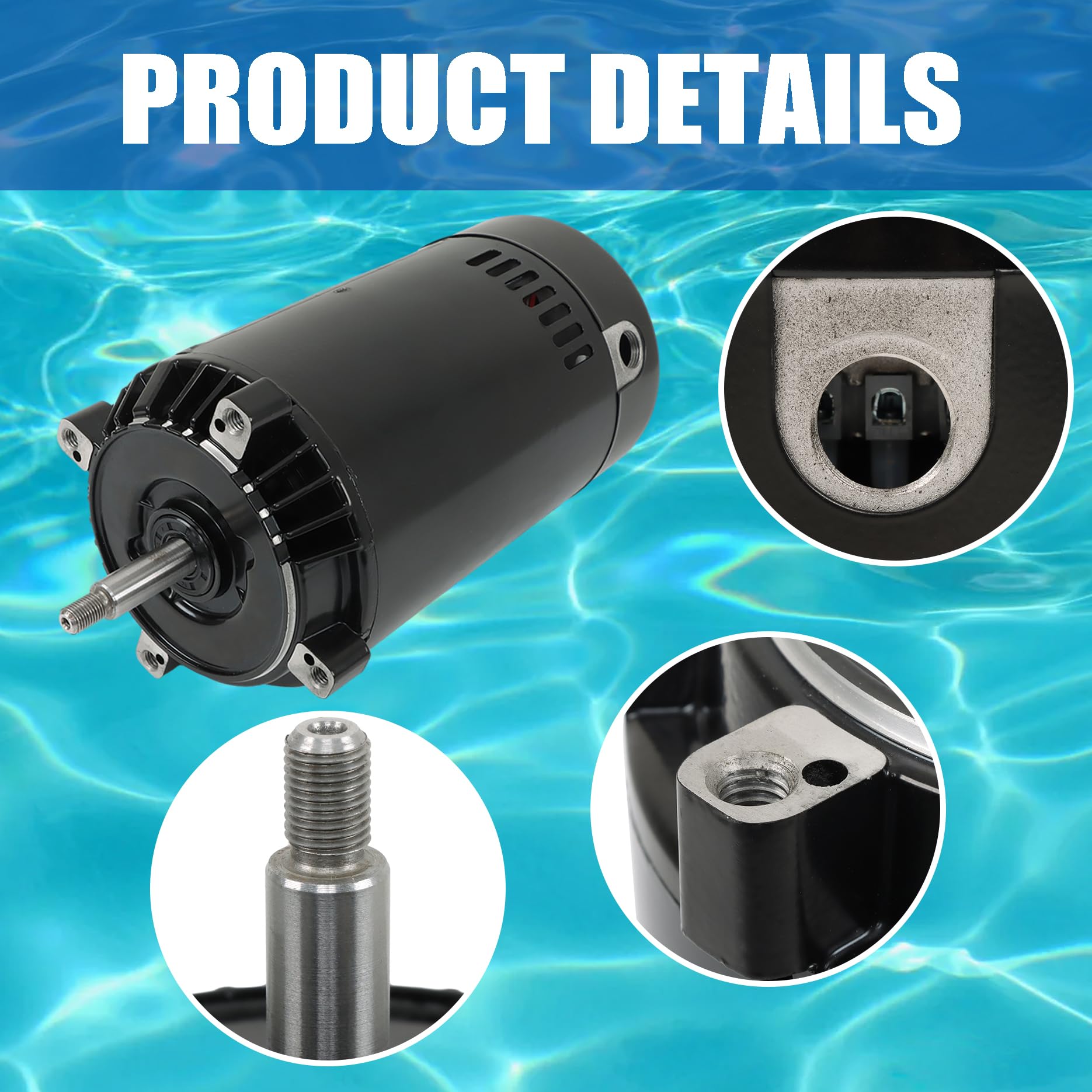 LiGuVCY motor installed on pool pump system showing ready-to-use circulation benefit