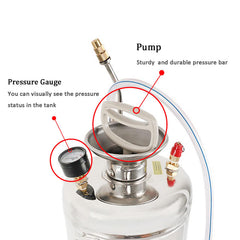 LiGuVCY adjustable nozzle detail enabling mist to jet spray control