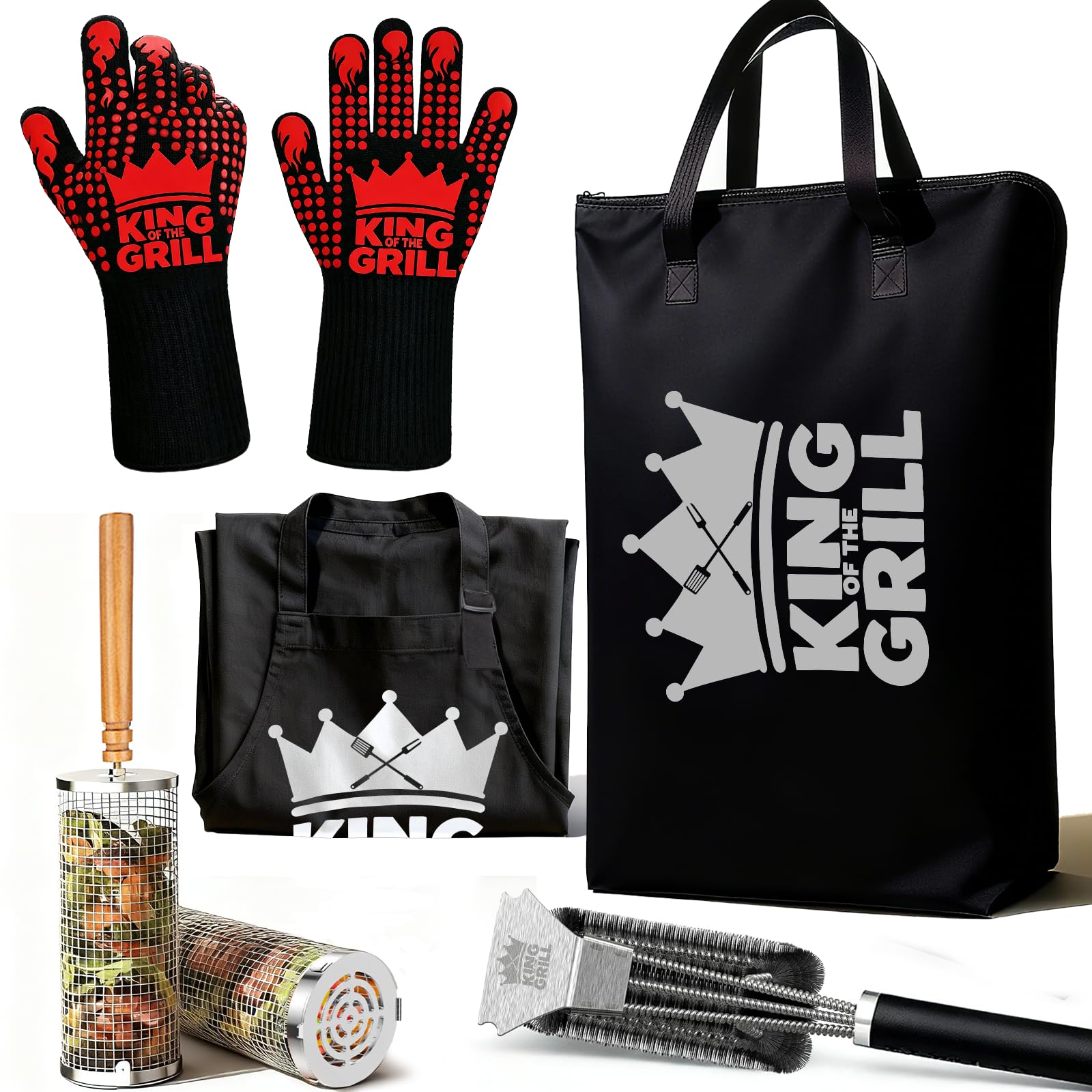 Lihome boxed grilling gift set front view showing included items and ready-to-gift benefit