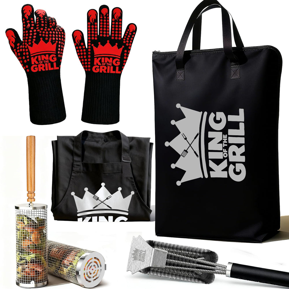 Lihome boxed grilling gift set front view showing included items and ready-to-gift benefit