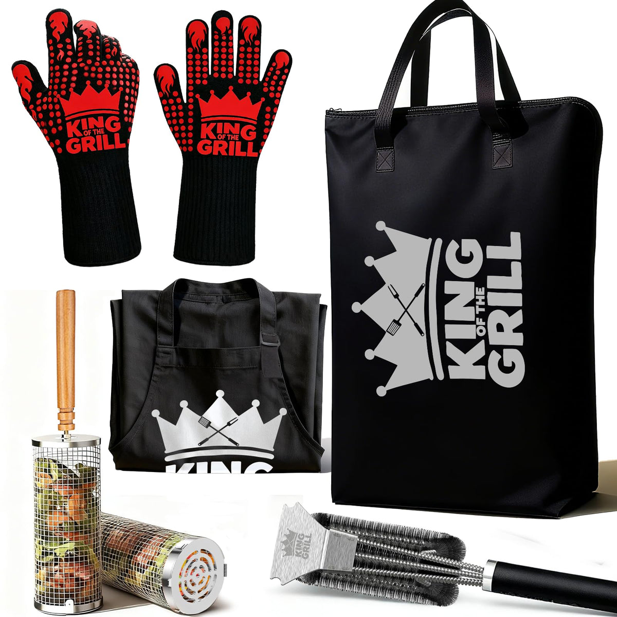 Lihome boxed grilling gift set front view showing included items and ready-to-gift benefit