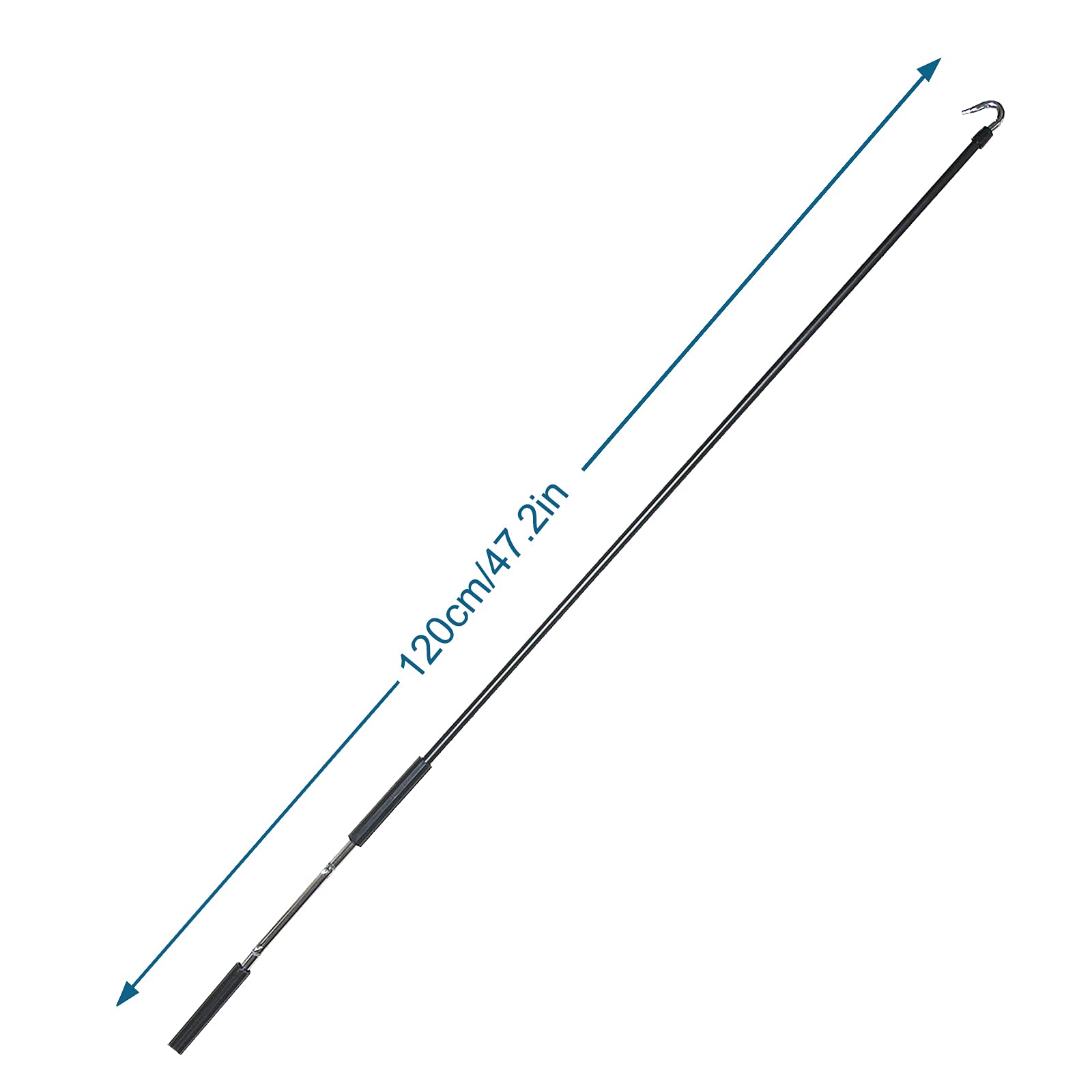 Lihopefe close-up of stainless steel hook highlighting corrosion resistance and secure fit