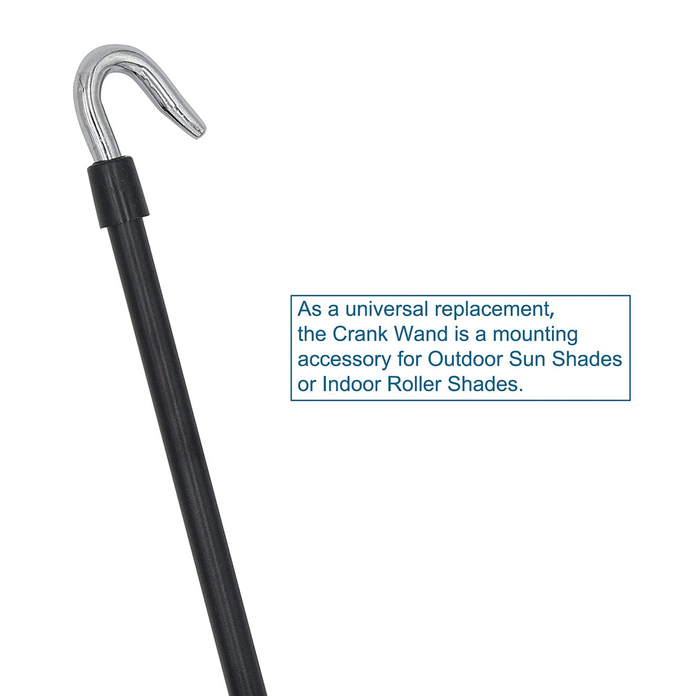 Lihopefe crank wand installed on roller shade demonstrating smooth control and reliable adjustment