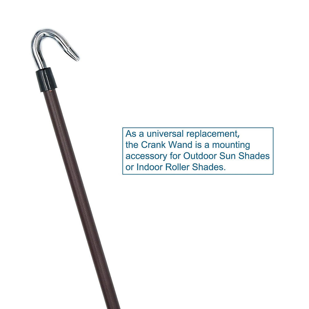 Lihopefe crank wand next to ruler for length and scale showing fit confirmation benefit