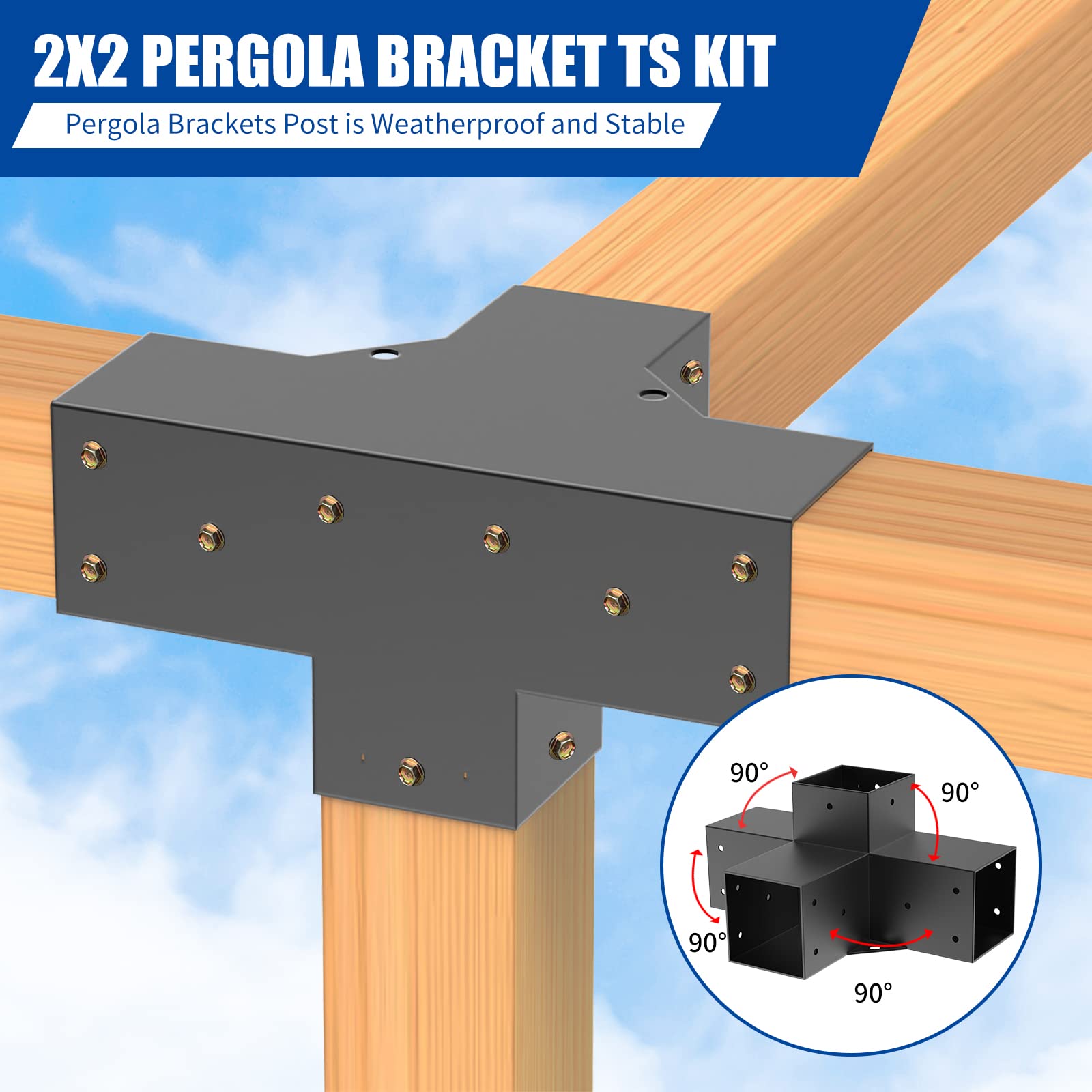 Likeem hardware kit with bolts and screws included for quick assembly.