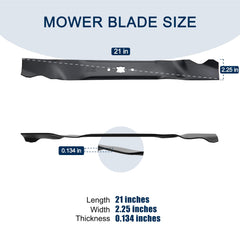 LikeLion blade installed on mower demonstrating improved mulching performance
