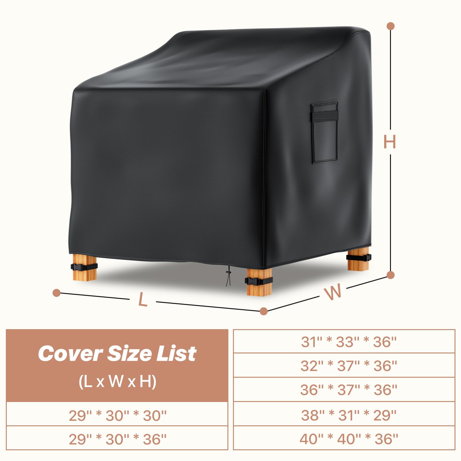Likorlove buckles and cord-lock closeup keeping cover windproof and secure