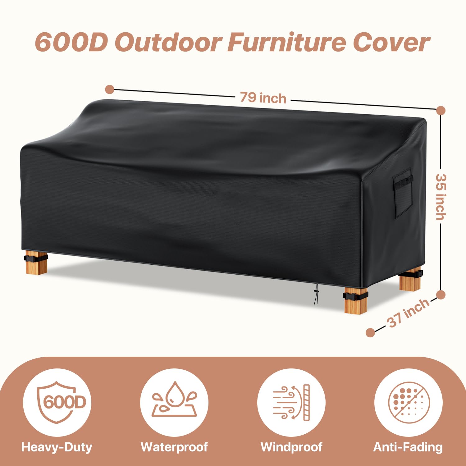 Likorlove fabric close-up 600D Oxford shows durable texture for waterproofing