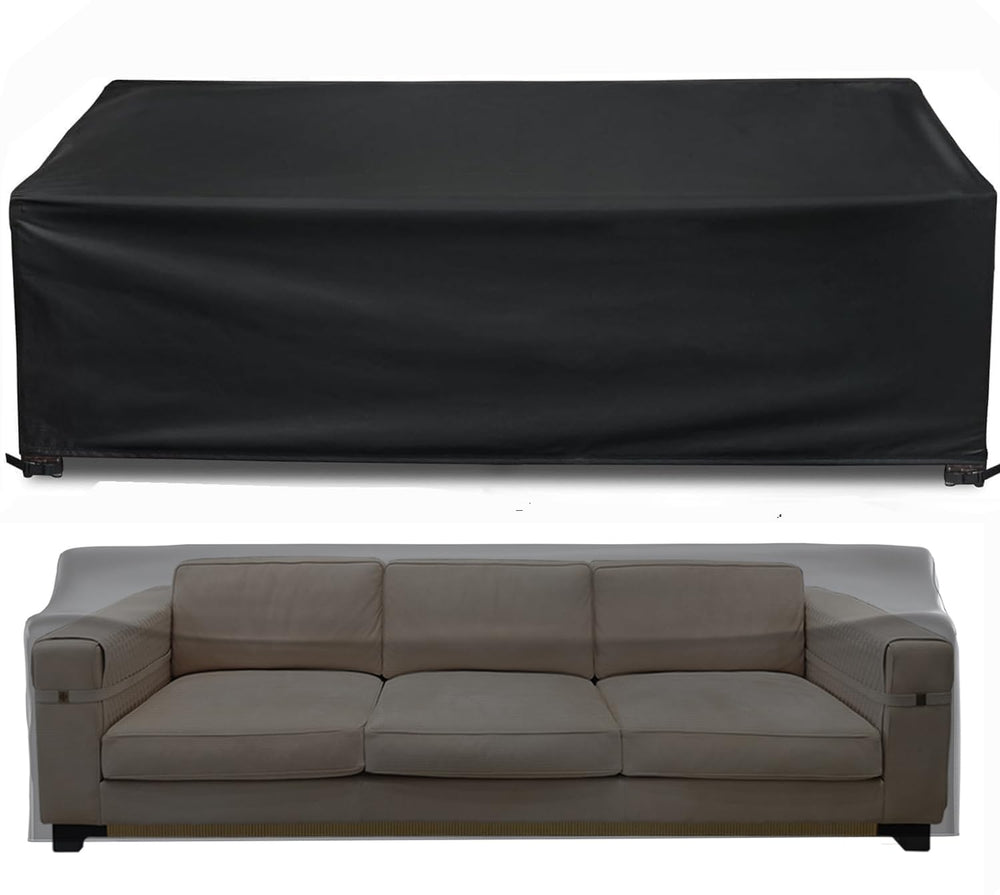 Likorlove front view on sofa showing full protective coverage and neat fit