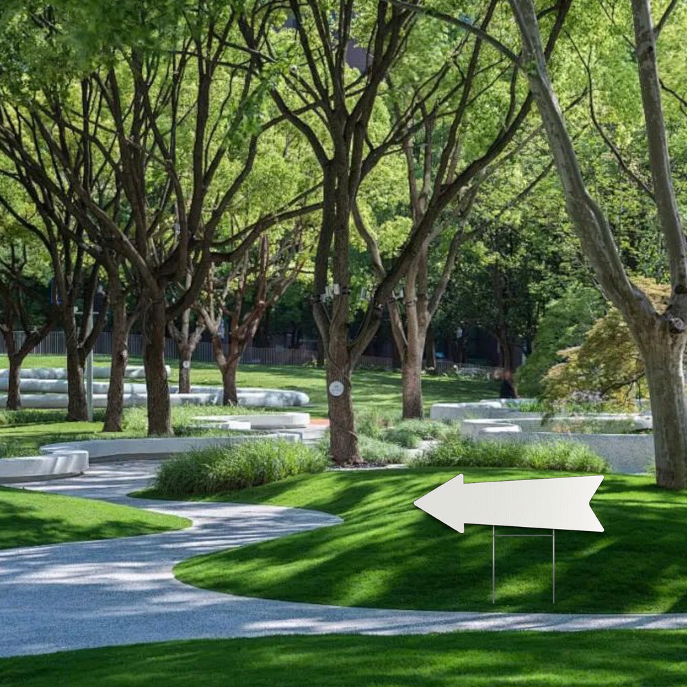 LIKOSEA arrow sign in wedding setting improving guest flow and arrival
