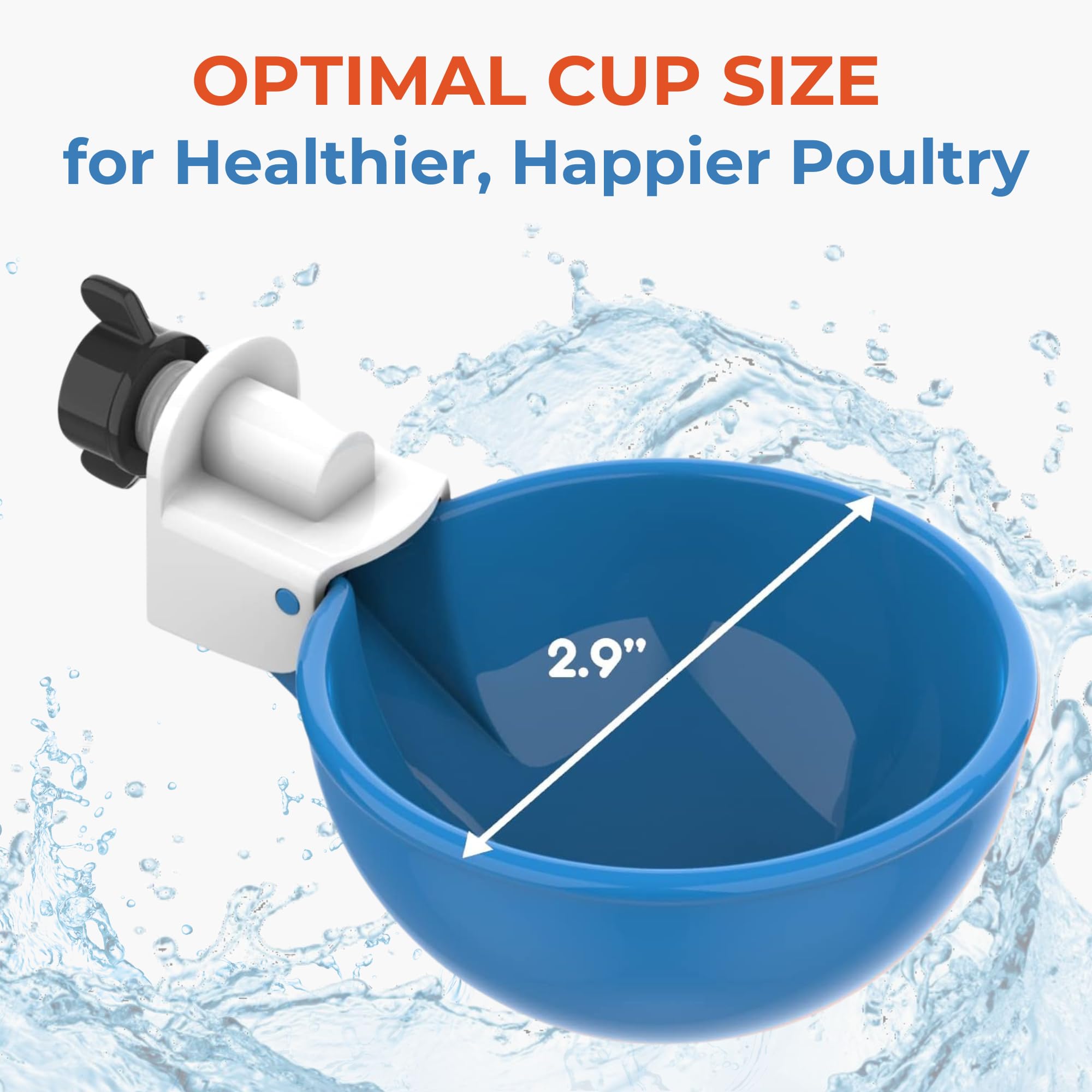 Lil'Clucker duck drinking from cup demonstrating comfortable access and reduced spillage