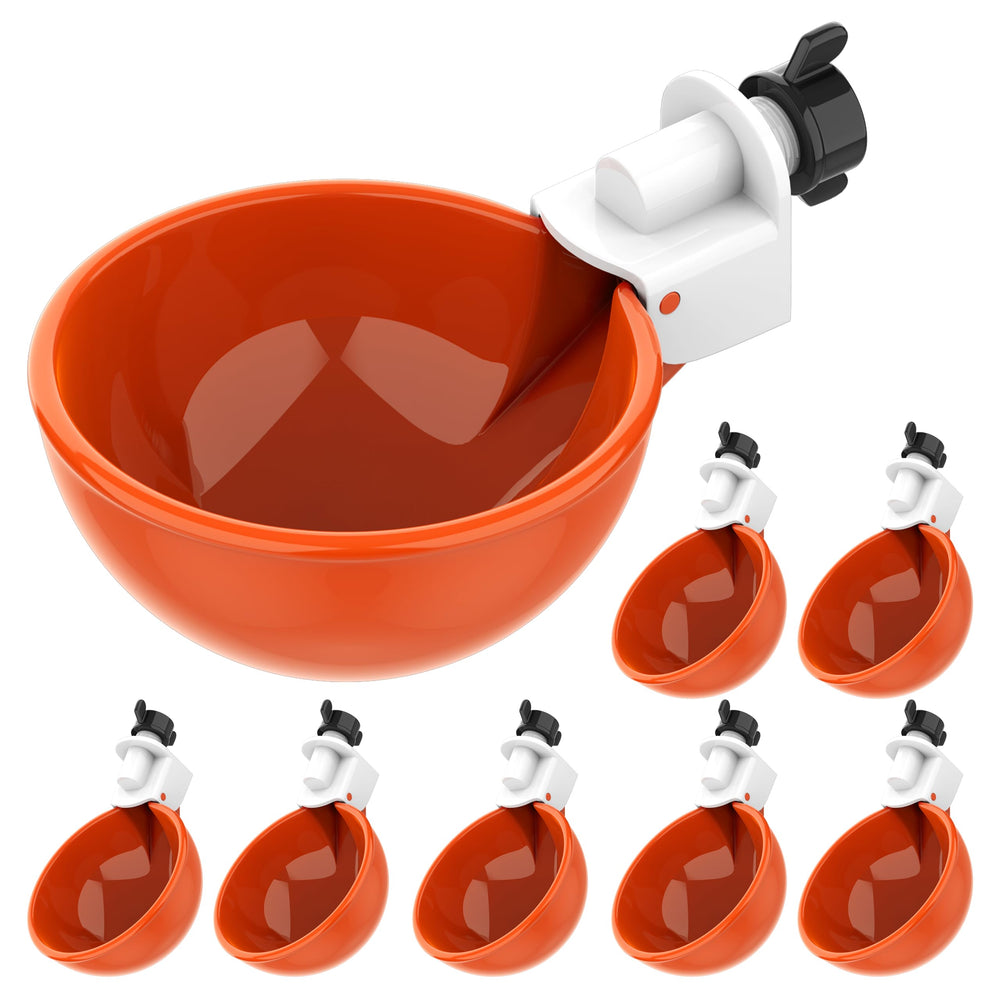 Lil'Clucker front packaging showing 8-pack orange cups and benefits