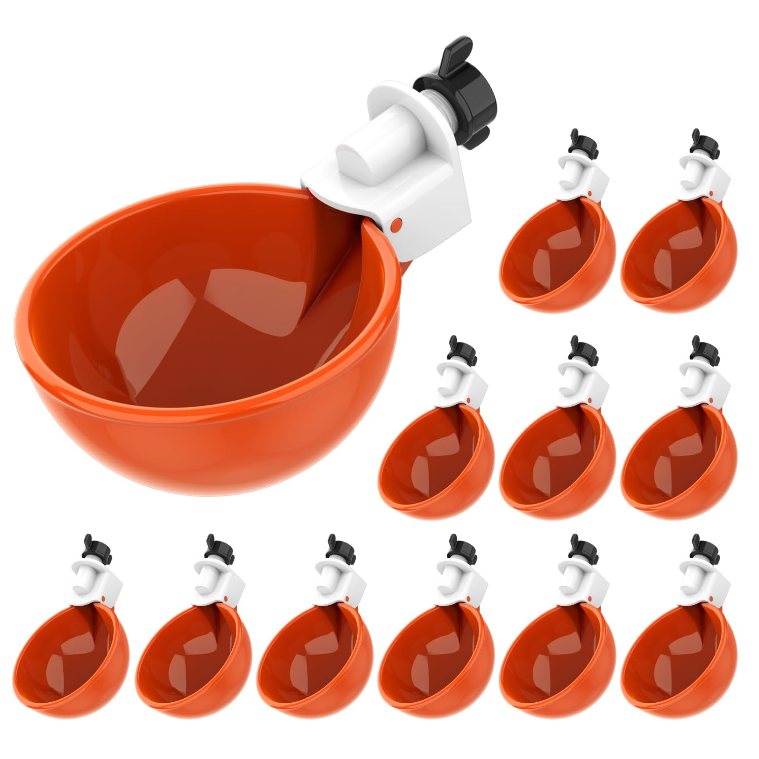 Lil'Clucker front packaging showing 12 orange cups and kit convenience