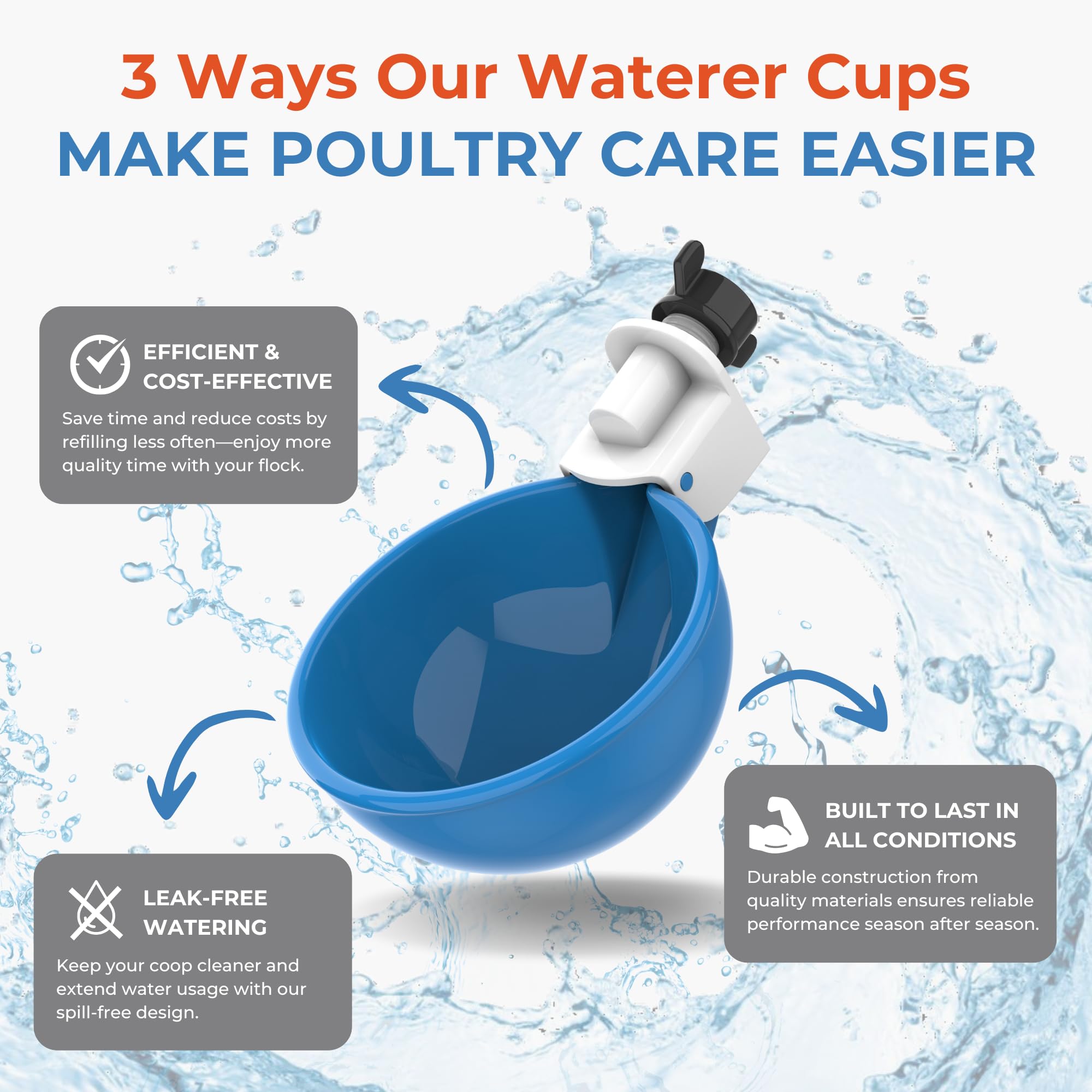 Lil'Clucker cups packed in shipping box showing ready-to-install kit convenience