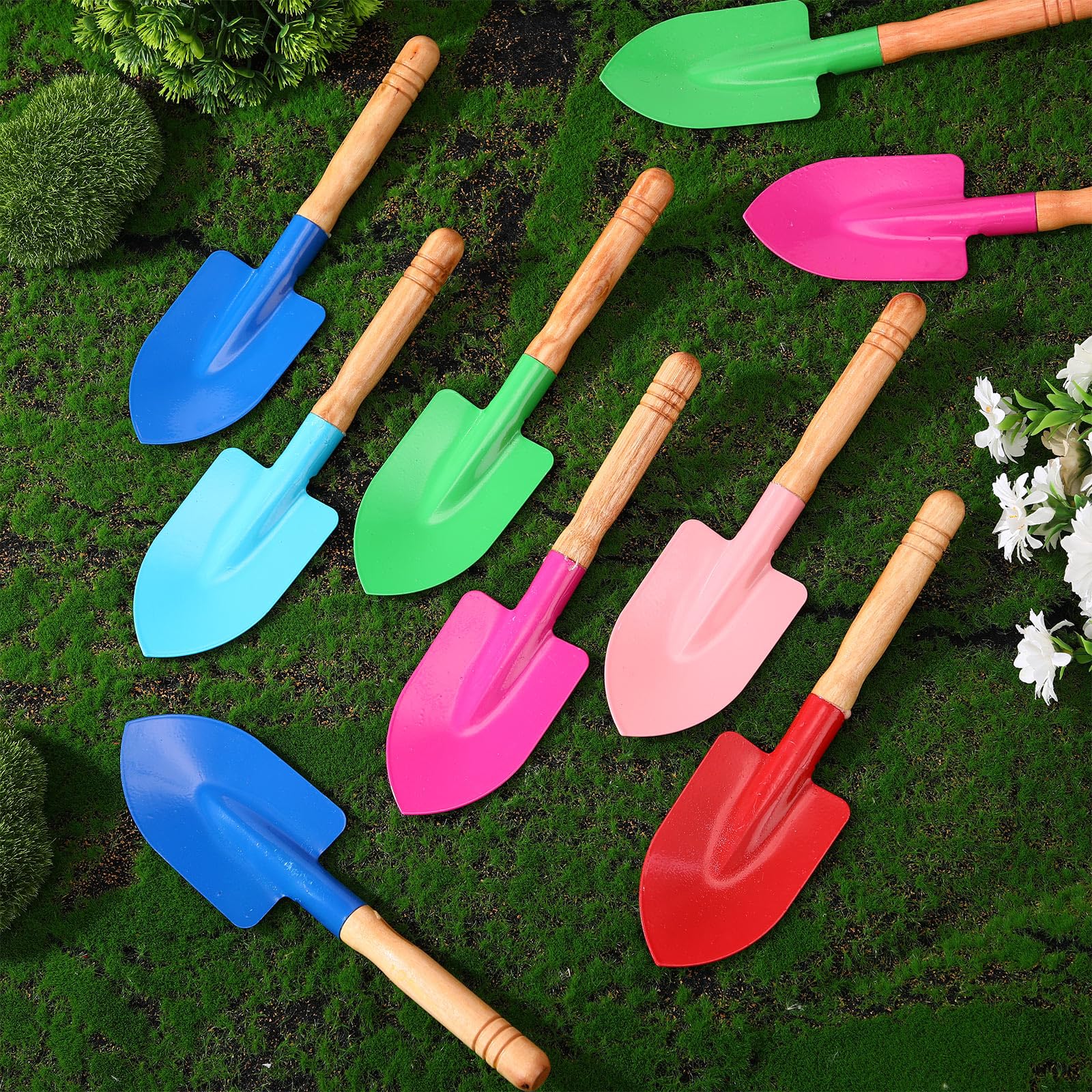Liliful shovel in use potting seedlings showing precision and comfort